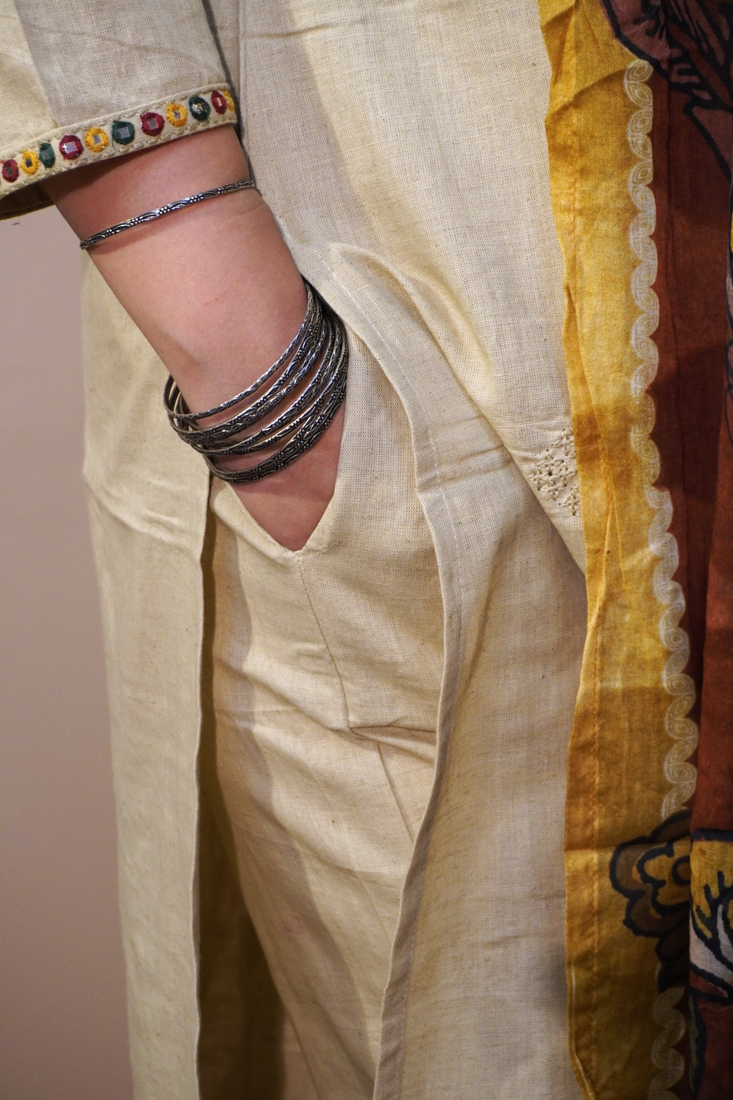 “Kesar Dhaga - Three piece suit set .