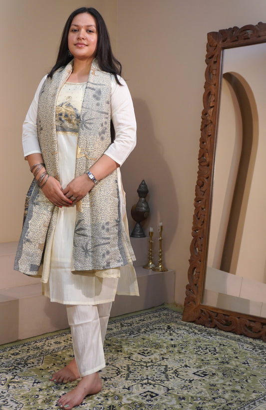 Rajsi Hans Ivory cotton kurta set.