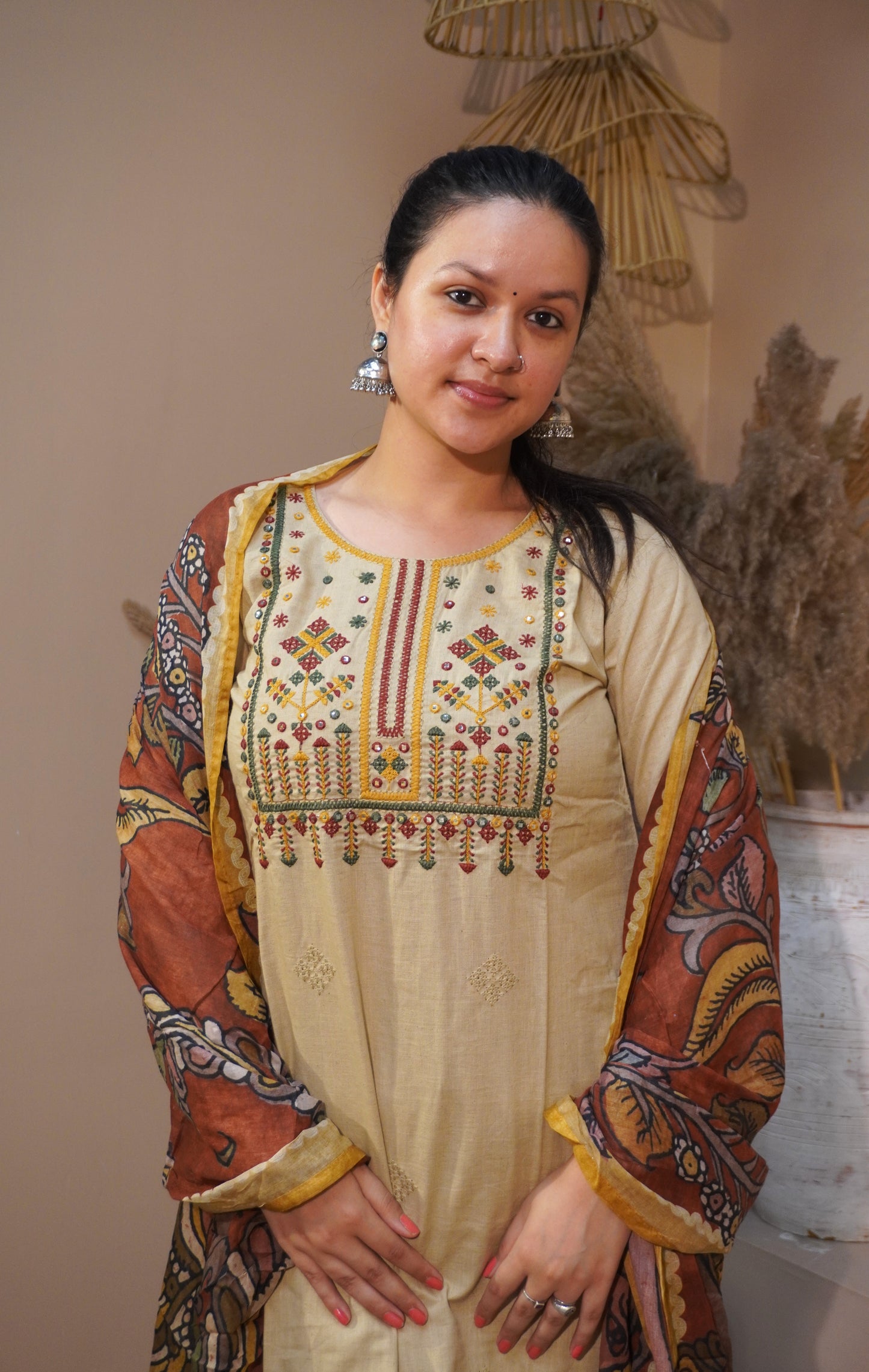 “Kesar Dhaga - Three piece suit set .