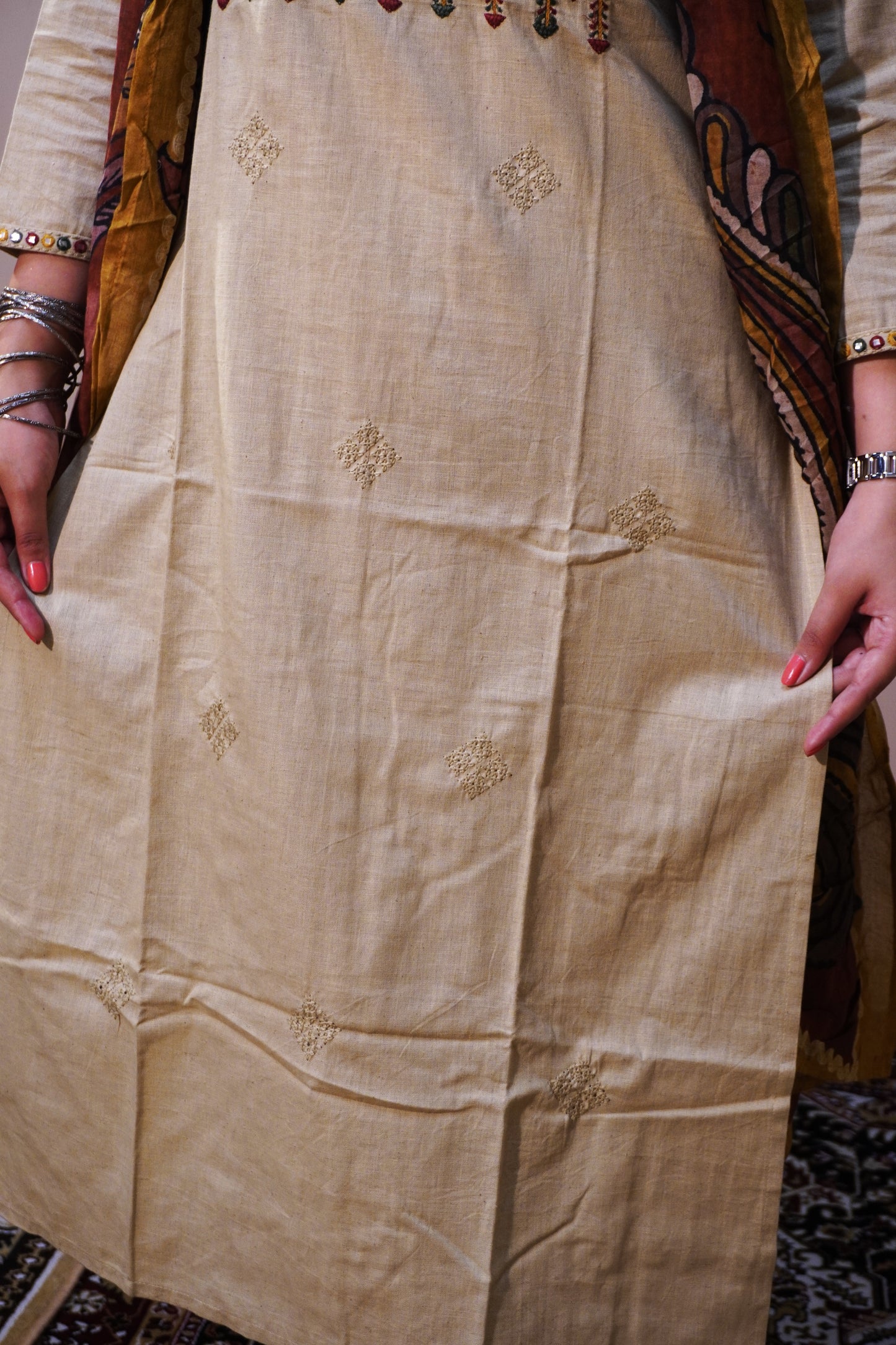 “Kesar Dhaga - Three piece suit set .